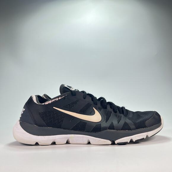 Nike Flex Supreme TR 3 Black White Lace Training Shoes Women's Size 11 Men's 9.5 - Picture 1 of 10